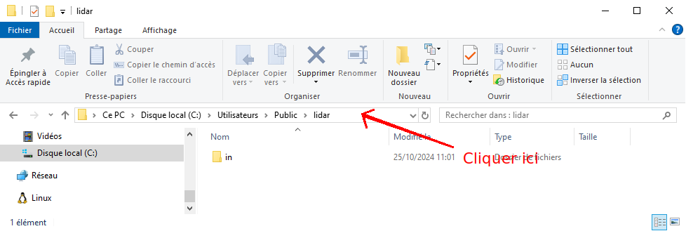 Screenshot to show how to get absolute path of directory from Windows File Explorer
